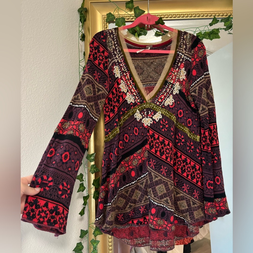 Free People Patterned Top